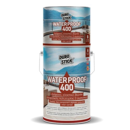 Waterproof 400 Διάφανο Βερνίκι Αλειφατικής πολυουρίας 2 συστατικών 750GR